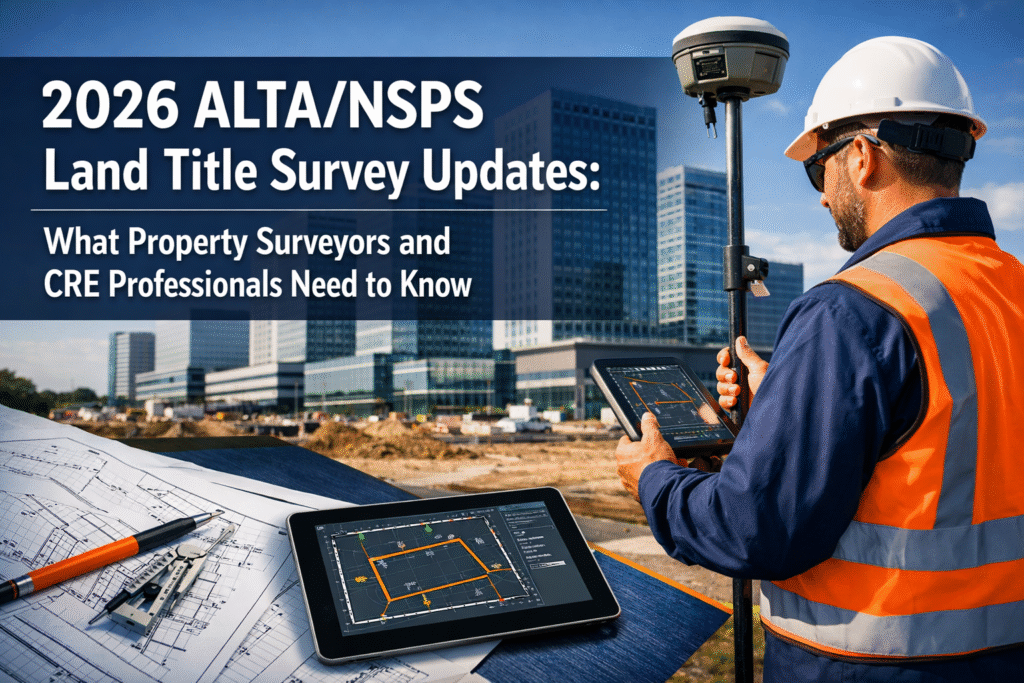 2026 ALTA/NSPS Land Title Survey Updates: What Property Surveyors and CRE Professionals Need to Know
