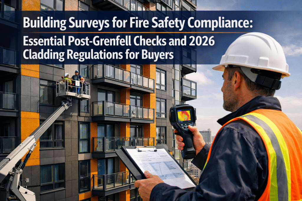 Building Surveys for Fire Safety Compliance: Essential Post-Grenfell Checks and 2026 Cladding Regulations for Buyers