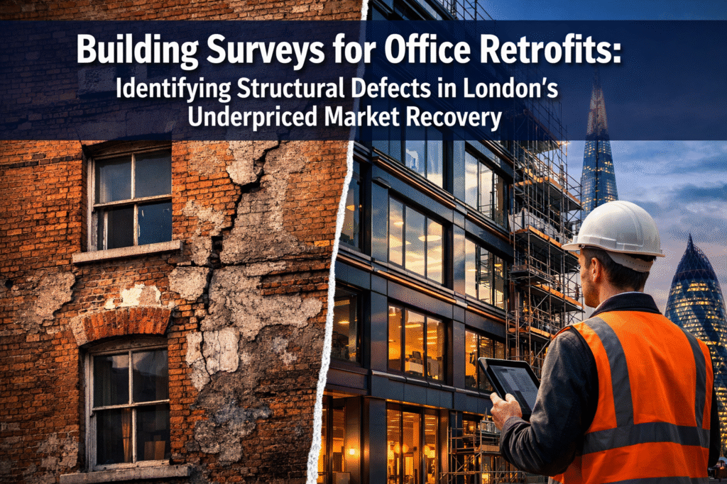 Building Surveys for Office Retrofits: Identifying Structural Defects in London's Underpriced Market Recovery