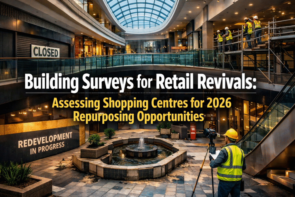 Building Surveys for Retail Revivals: Assessing Shopping Centres for 2026 Repurposing Opportunities