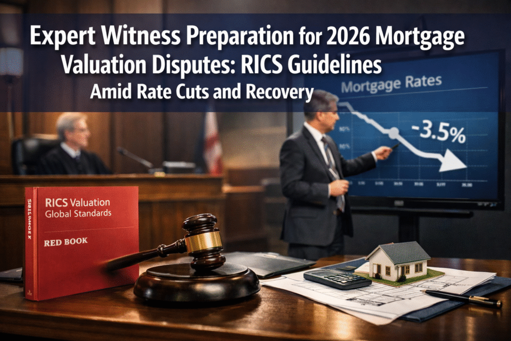 Expert Witness Preparation for 2026 Mortgage Valuation Disputes: RICS Guidelines Amid Rate Cuts and Recovery