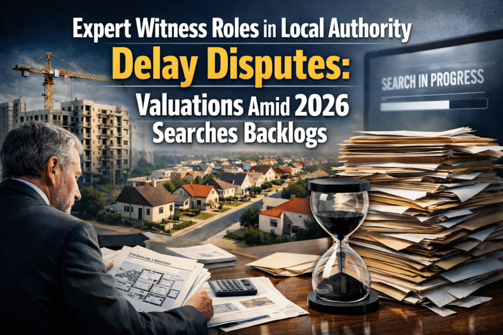 Expert Witness Roles in Local Authority Delay Disputes: Valuations Amid 2026 Searches Backlogs