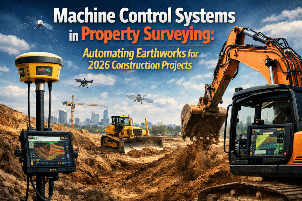 Machine Control Systems in Property Surveying: Automating Earthworks for 2026 Construction Projects
