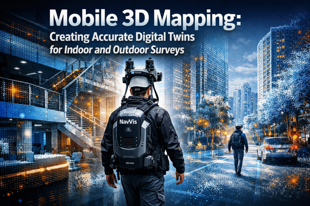 Mobile 3D Mapping: Creating Accurate Digital Twins for Indoor and Outdoor Surveys