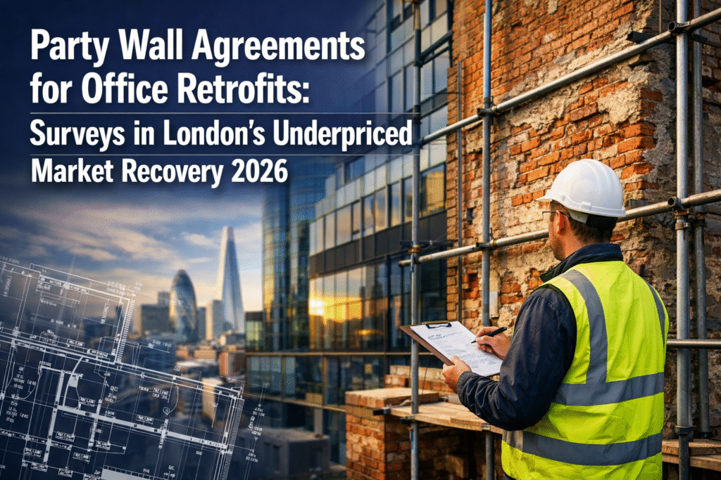Party Wall Agreements for Office Retrofits: Surveys in London's Underpriced Market Recovery 2026