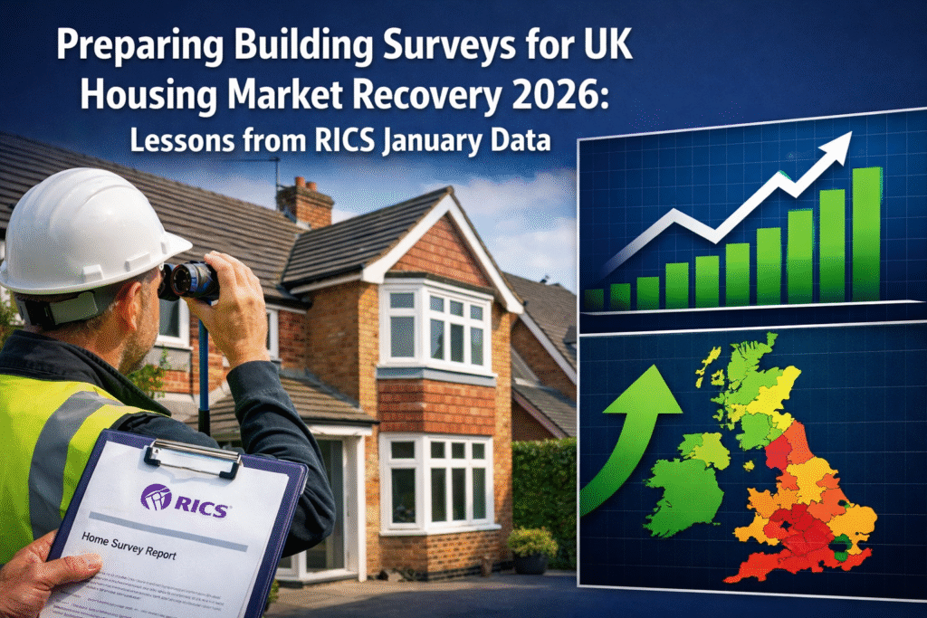 Preparing Building Surveys for UK Housing Market Recovery 2026: Lessons from RICS January Data