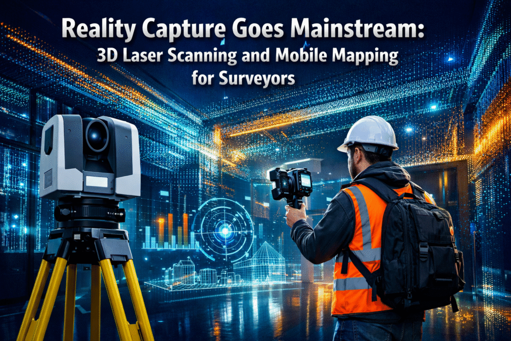 Reality Capture Goes Mainstream: 3D Laser Scanning and Mobile Mapping for Surveyors