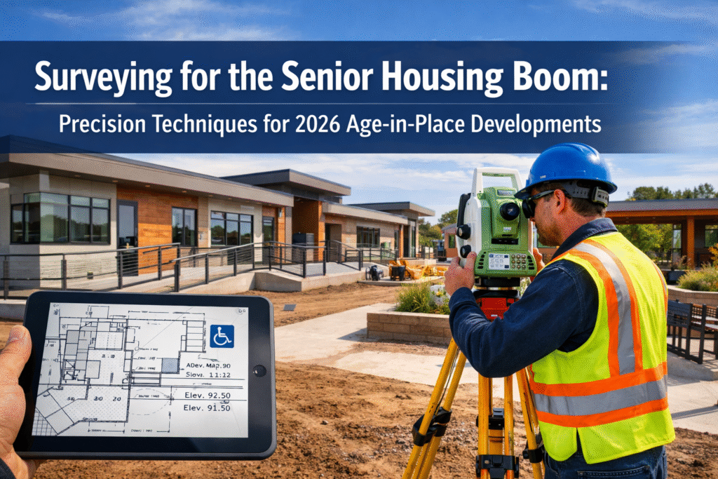Surveying for the Senior Housing Boom: Precision Techniques for 2026 Age-in-Place Developments