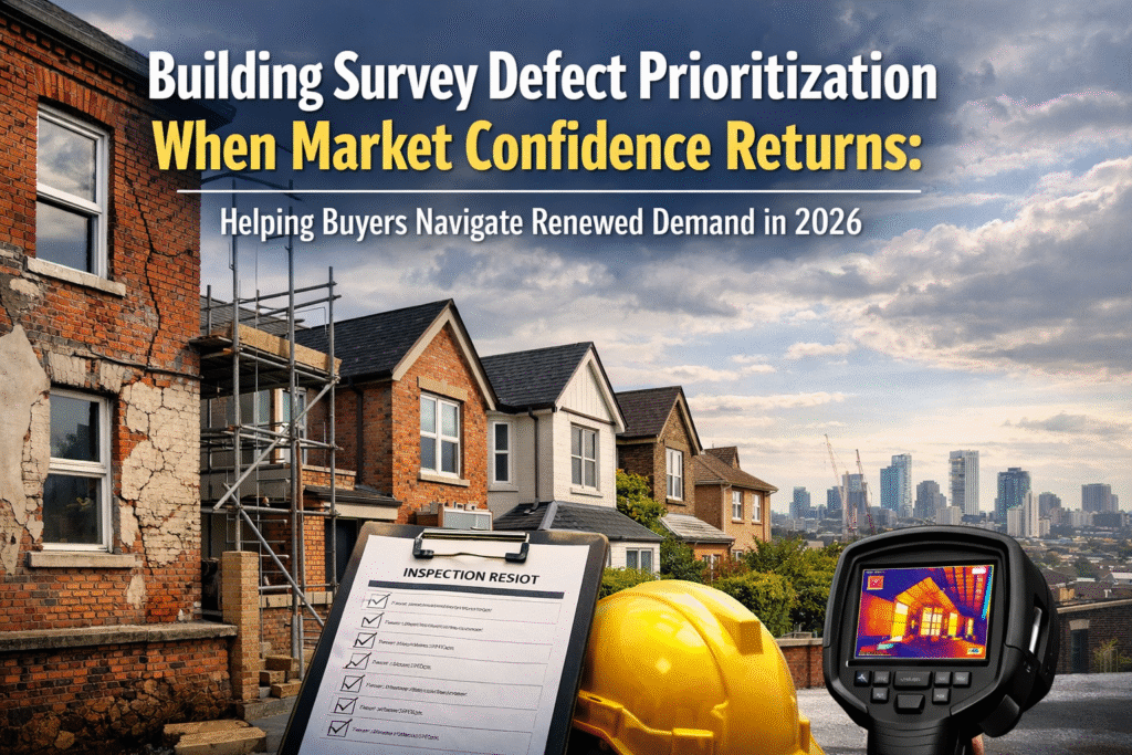 Building Survey Defect Prioritization When Market Confidence Returns: Helping Buyers Navigate Renewed Demand in 2026
