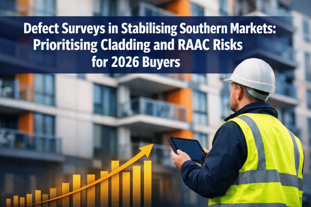 Defect Surveys in Stabilising Southern Markets: Prioritising Cladding and RAAC Risks for 2026 Buyers
