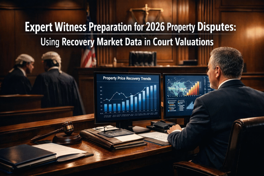 Expert Witness Preparation for 2026 Property Disputes: Using Recovery Market Data in Court Valuations