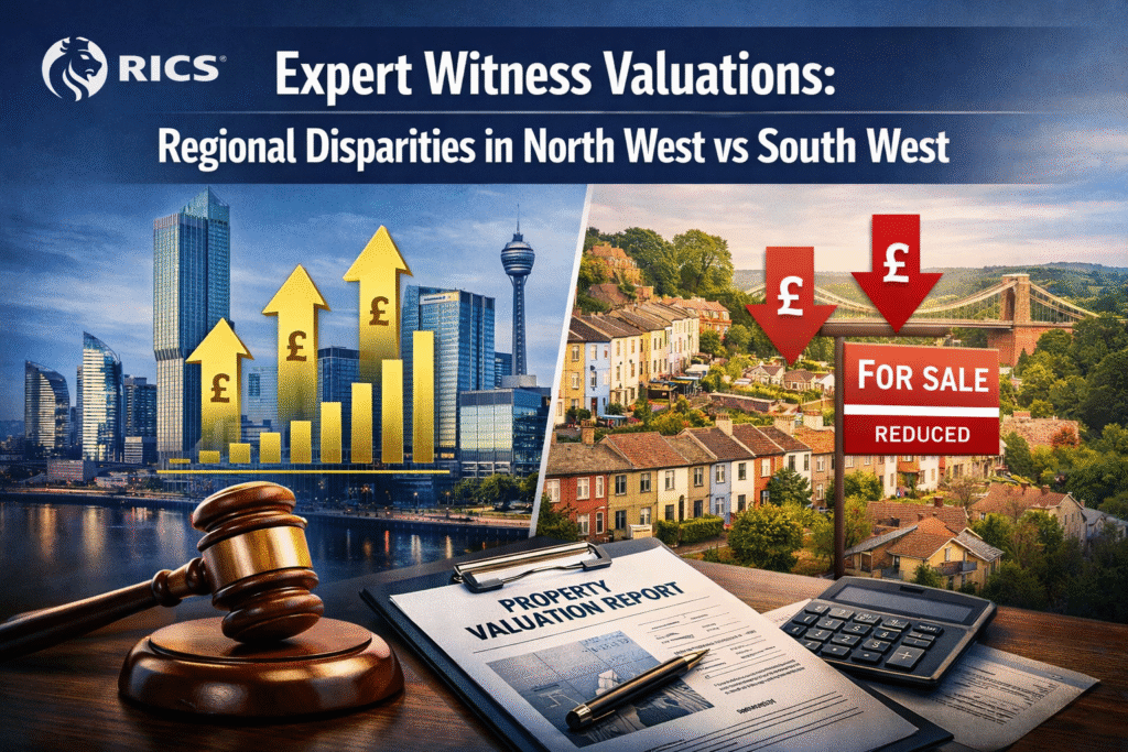 Expert Witness Valuations Amid Widening Regional Disparities: Defending Assessments in North West vs South West Disputes