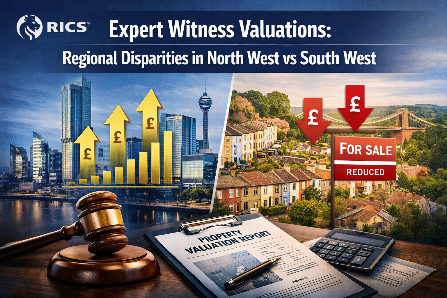 Expert Witness Valuations Amid Widening Regional Disparities: Defending Assessments in North West vs South West Disputes