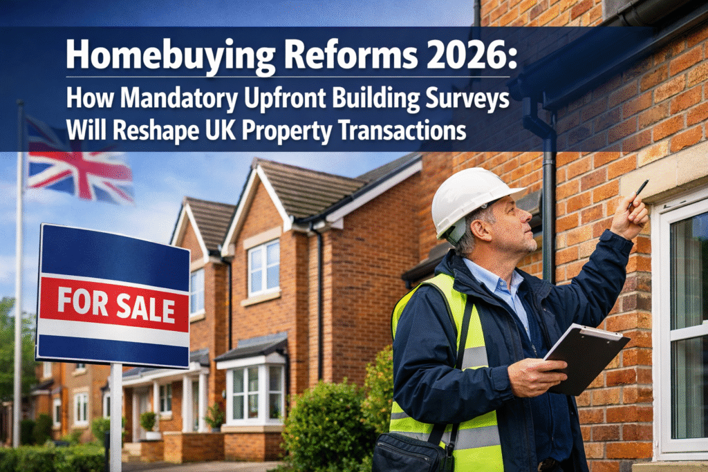 Homebuying Reforms 2026: How Mandatory Upfront Building Surveys Will Reshape UK Property Transactions