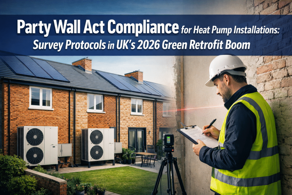 Party Wall Act Compliance for Heat Pump Installations: Survey Protocols in UK's 2026 Green Retrofit Boom