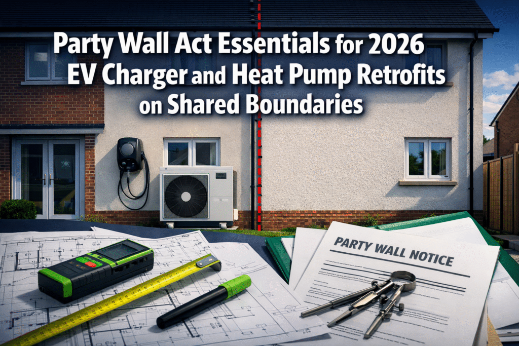 Party Wall Act Essentials for 2026 EV Charger and Heat Pump Retrofits on Shared Boundaries