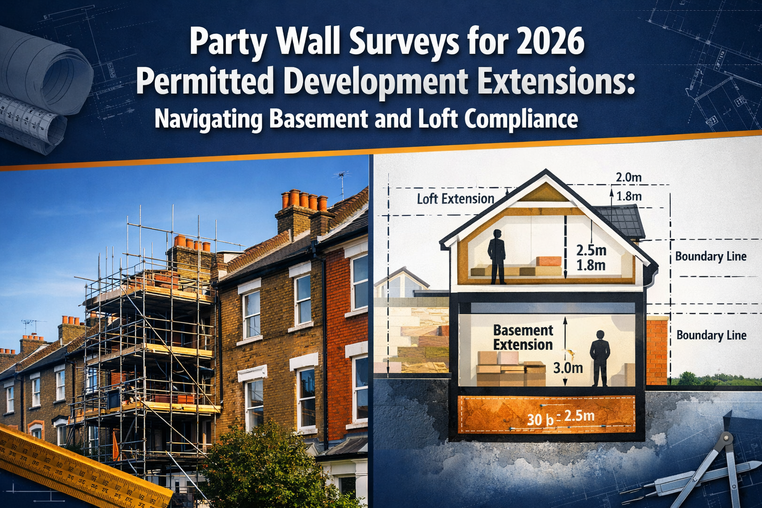 Party Wall Surveys for 2026 Permitted Development Extensions: Navigating Basement and Loft Compliance