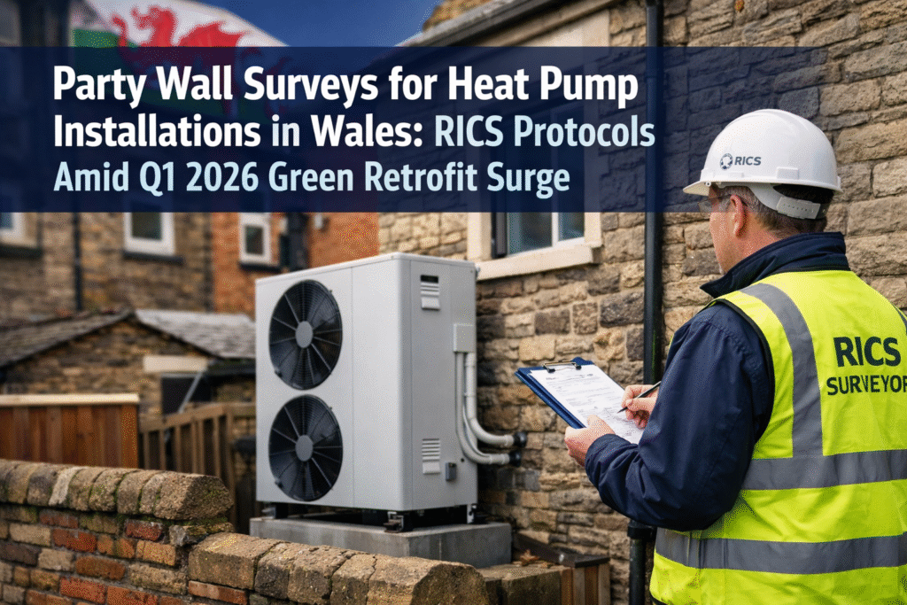 Party Wall Surveys for Heat Pump Installations in Wales: RICS Protocols Amid Q1 2026 Green Retrofit Surge
