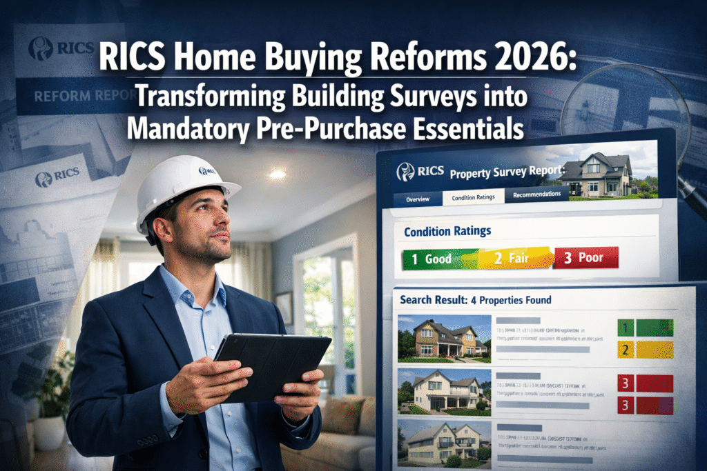 RICS Home Buying Reforms 2026: Transforming Building Surveys into Mandatory Pre-Purchase Essentials