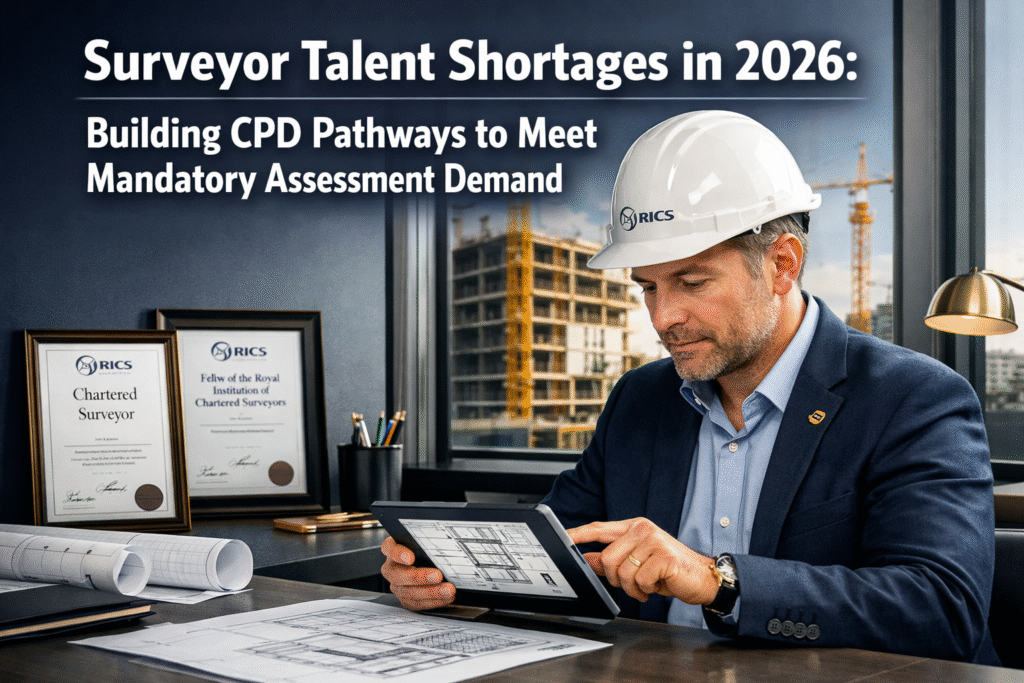 Surveyor Talent Shortages in 2026: Building CPD Pathways to Meet Mandatory Assessment Demand