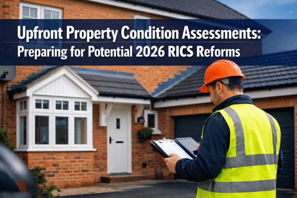 Upfront Property Condition Assessments: Preparing for Potential 2026 RICS Reforms and Mandatory Survey Requirements