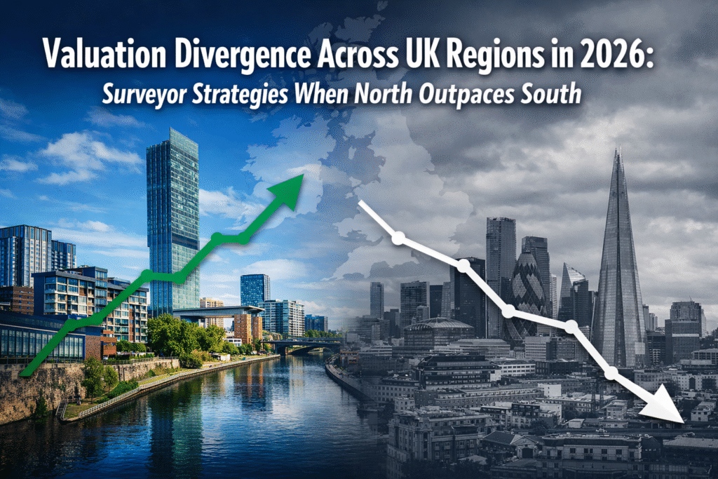 Valuation Divergence Across UK Regions in 2026: Surveyor Strategies When North Outpaces South