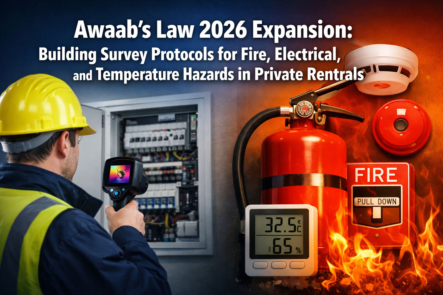 Awaab's Law 2026 Expansion: Building Survey Protocols for Fire, Electrical, and Temperature Hazards in Private Rentals