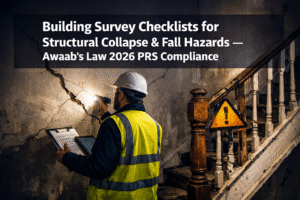 Building Survey Checklists for Structural Collapse and Fall Hazards Under Awaab's Law 2026: PRS Compliance Assessments