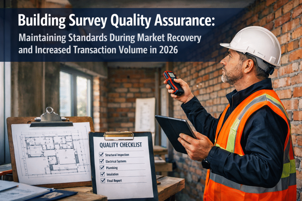 Building Survey Quality Assurance: Maintaining Standards During Market Recovery and Increased Transaction Volume in 2026
