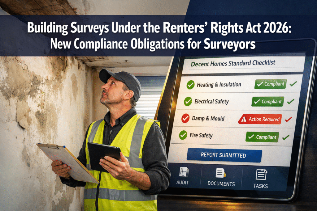 Building Surveys Under the Renters' Rights Act 2026: New Compliance Obligations for Surveyors Assessing Private Rental Properties