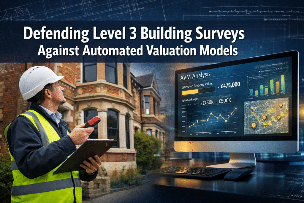 Defending Level 3 Building Surveys Against Automated Valuation Models: Data-Driven Arguments for Surveyor Credibility in Cautious Markets