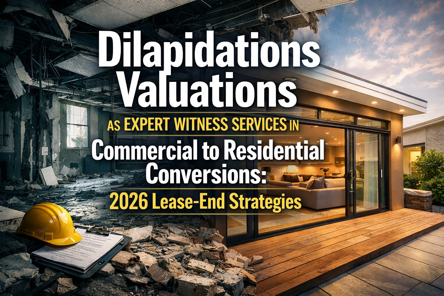 Dilapidations Valuations as Expert Witness Services in Commercial to Residential Conversions: 2026 Lease-End Strategies
