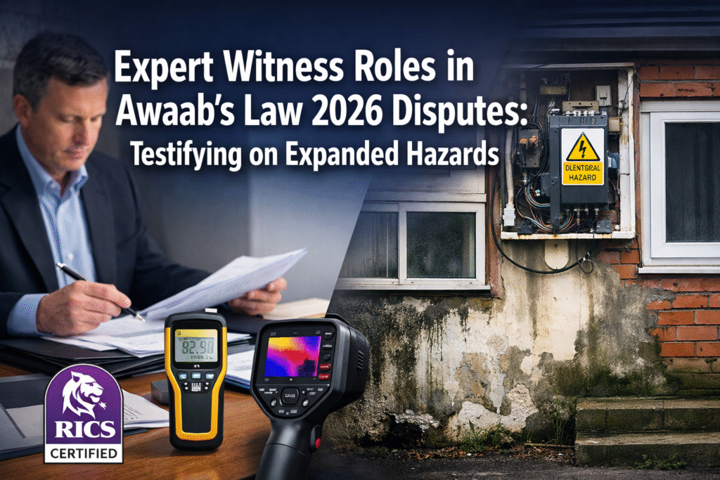Expert Witness Roles in Awaab’s Law 2026 Disputes: Testifying on Expanded Hazards in Private Rental Properties