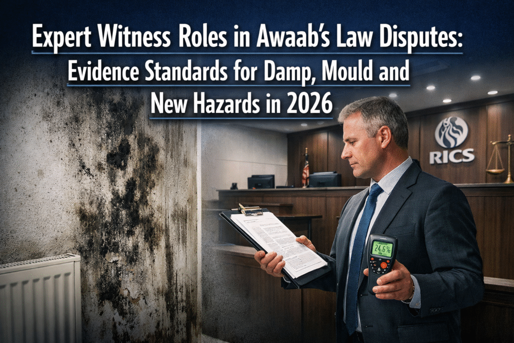 Expert Witness Roles in Awaab’s Law Disputes: Evidence Standards for Damp, Mould and New Hazards in 2026