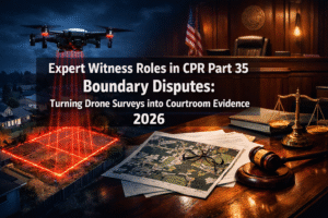 Expert Witness Roles in CPR Part 35 Boundary Disputes: Turning Drone Surveys into Courtroom Evidence 2026