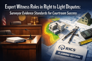 Expert Witness Roles in Right to Light Disputes Post-2026 Planning Reforms: Surveyor Evidence Standards for Courtroom Success