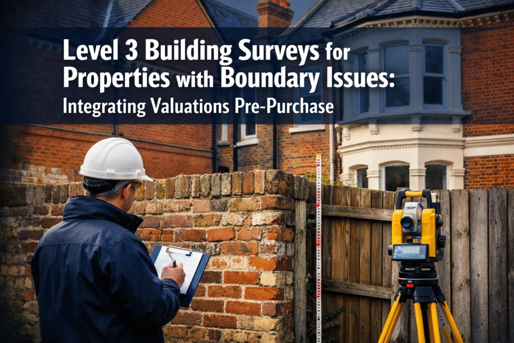 Level 3 Building Surveys for Properties with Boundary Issues: Integrating Valuations Pre-Purchase