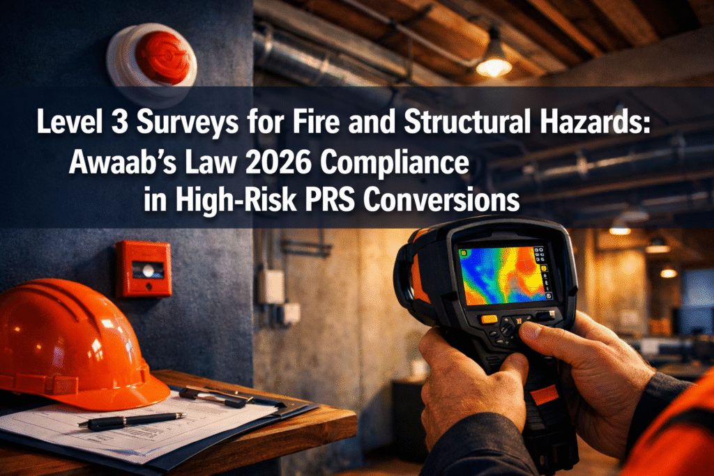 Level 3 Surveys for Fire and Structural Hazards: Awaab’s Law 2026 Compliance in High-Risk PRS Conversions