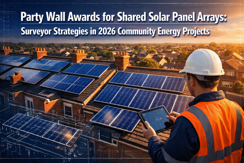 Party Wall Awards for Shared Solar Panel Arrays: Surveyor Strategies in 2026 Community Energy Projects