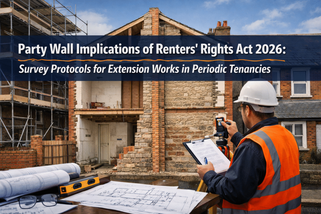 Party Wall Implications of Renters’ Rights Act 2026: Survey Protocols for Extension Works in Periodic Tenancies