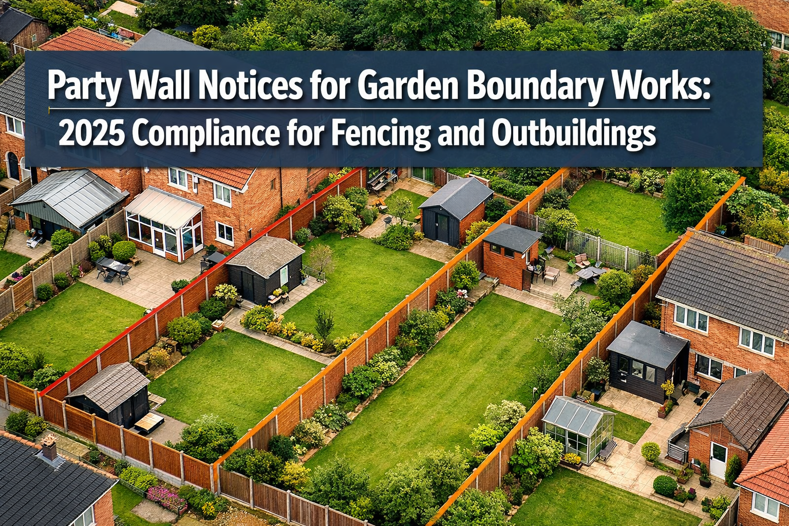 Party Wall Notices for Garden Boundary Works: 2026 Compliance for Fencing and Outbuildings