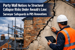 Party Wall Notices for Structural Collapse Risks Under Awaab’s Law: Surveyor Safeguards in PRS Renovations