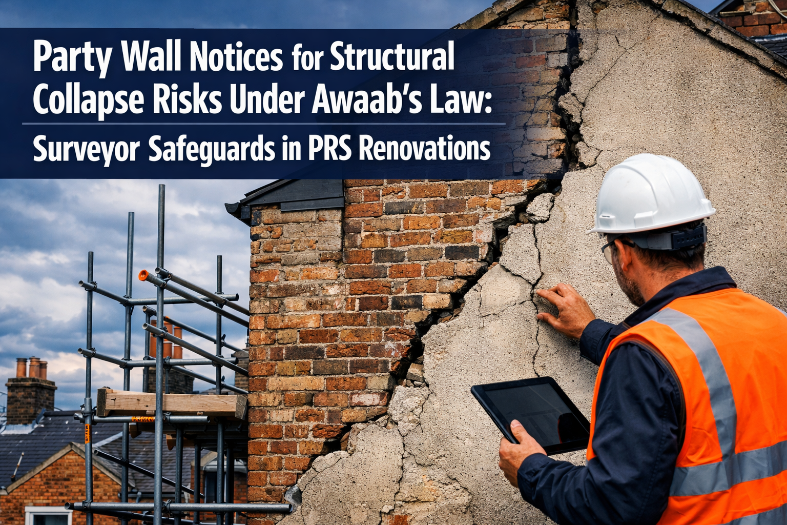 Party Wall Notices for Structural Collapse Risks Under Awaab’s Law: Surveyor Safeguards in PRS Renovations
