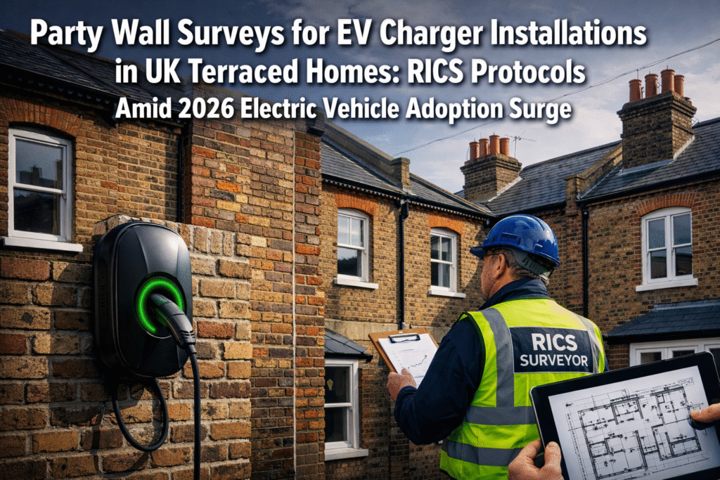 Party Wall Surveys for EV Charger Installations in UK Terraced Homes: RICS Protocols Amid 2026 Electric Vehicle Adoption Surge