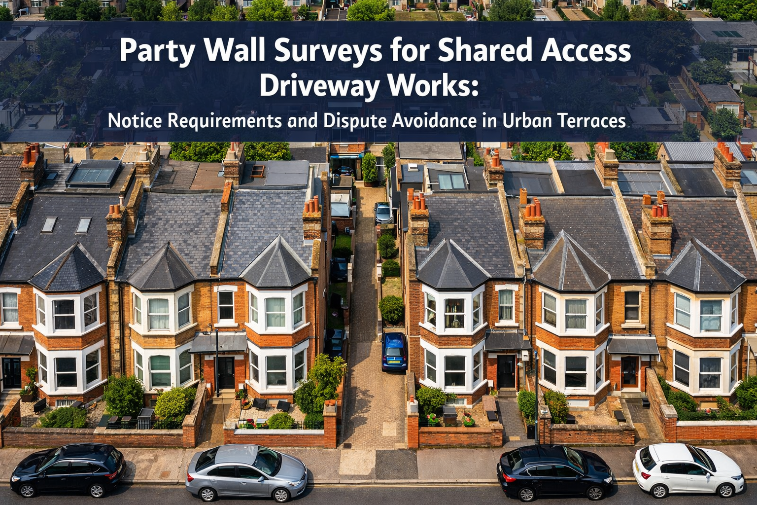 Party Wall Surveys for Shared Access Driveway Works: Notice Requirements and Dispute Avoidance in Urban Terraces