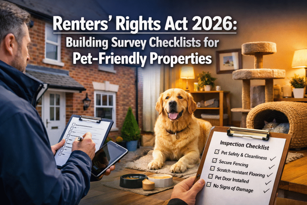 Renters’ Rights Act 2026: Building Survey Checklists for Pet-Friendly and Periodic Tenancy Conversions