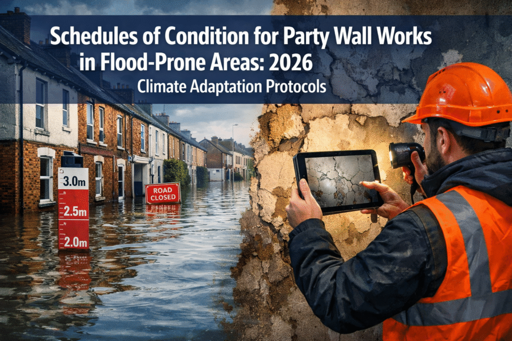 Schedules of Condition for Party Wall Works in Flood-Prone Areas: 2026 Climate Adaptation Protocols