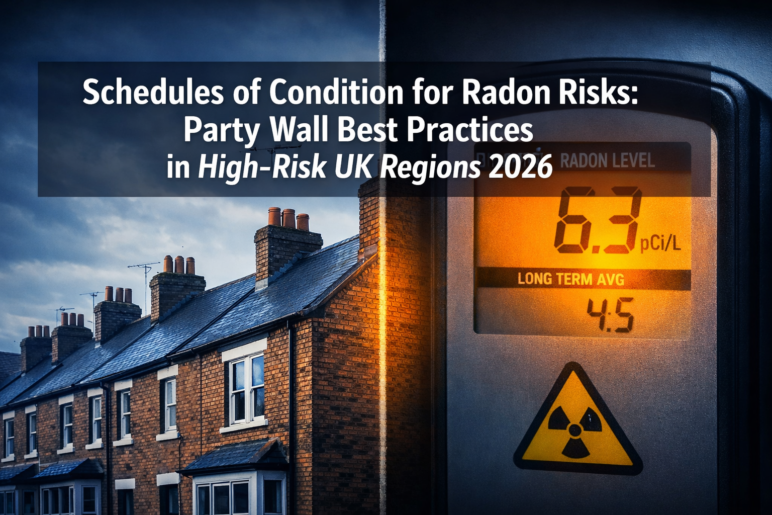 Schedules of Condition for Radon Risks: Party Wall Best Practices in High-Risk UK Regions 2026