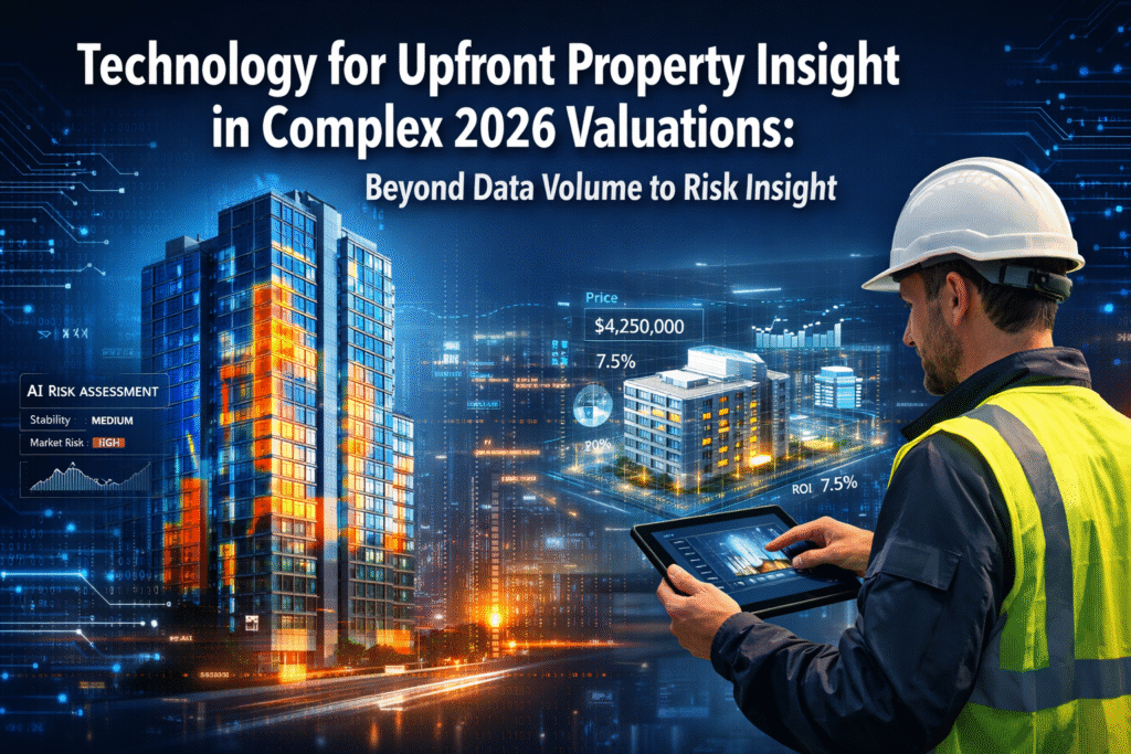 Technology for Upfront Property Insight in Complex 2026 Valuations: Beyond Data Volume to Risk Insight
