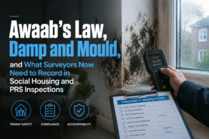 Awaab’s Law, Damp and Mould, and What Surveyors Now Need to Record in Social Housing and PRS Inspections